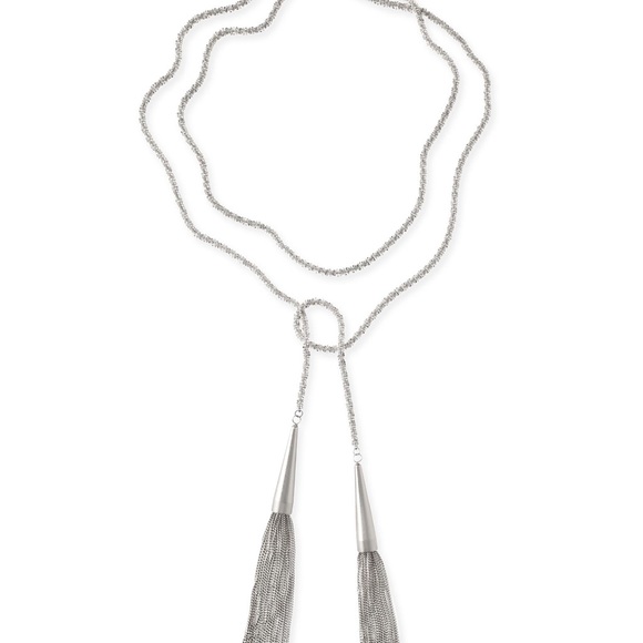 Kendra Scott Phara Wrap necklace silver - Picture 2 of 3